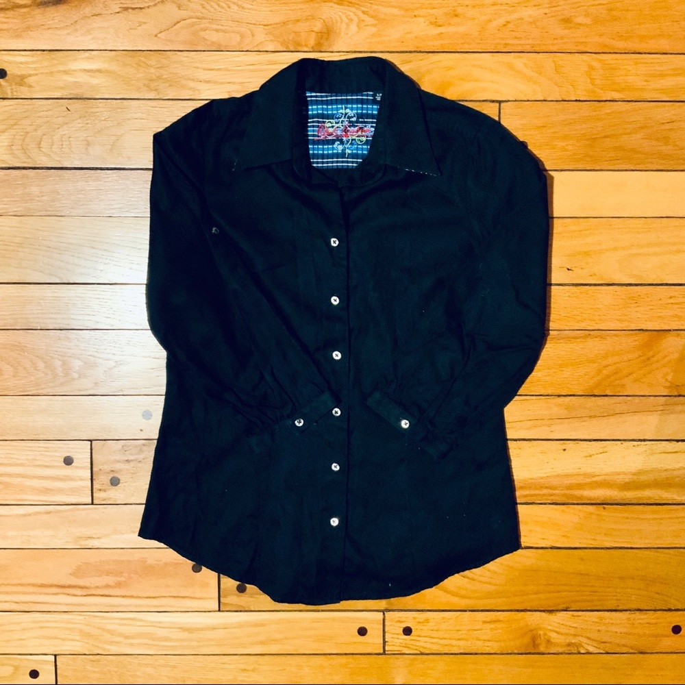 Robert Graham Black Paisley Button Down